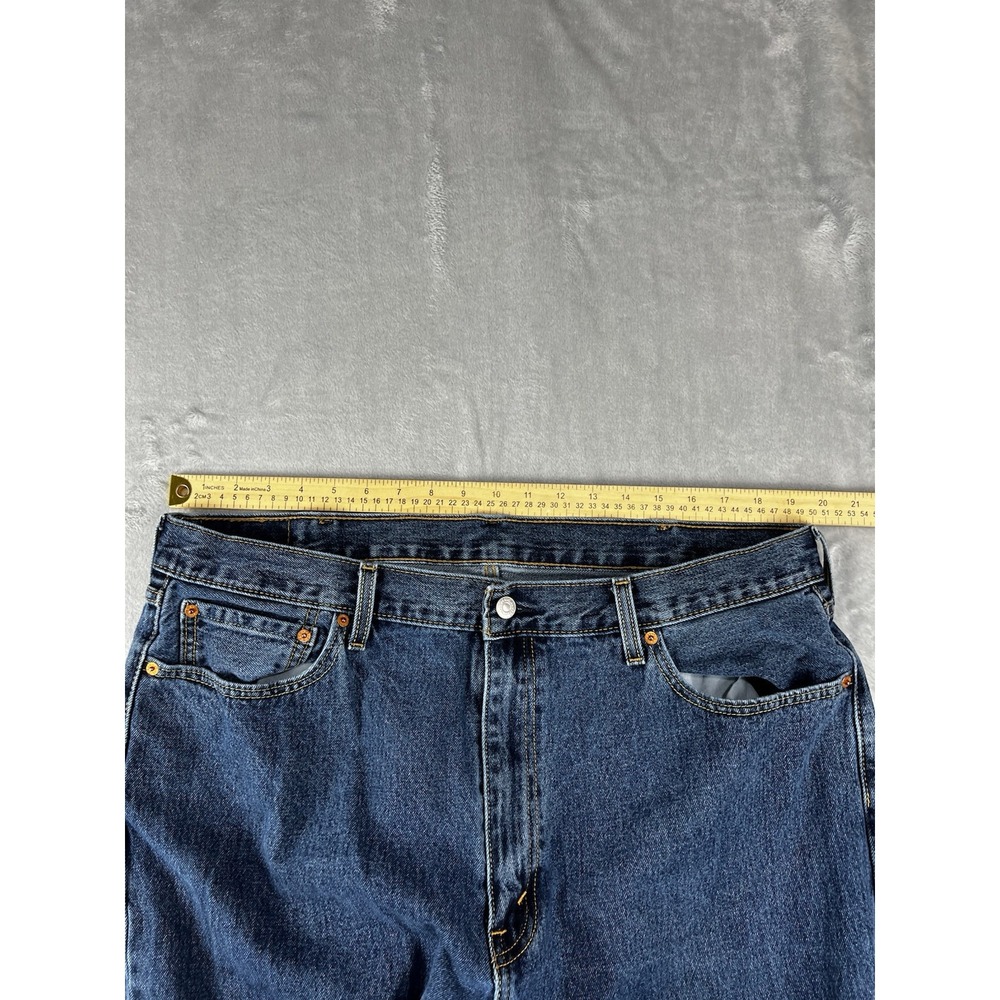 Levi 550 Jeans Men 42x34 Blue Relaxed‎ Fit Denim Pants Stone Wash - Picture 4 of 8